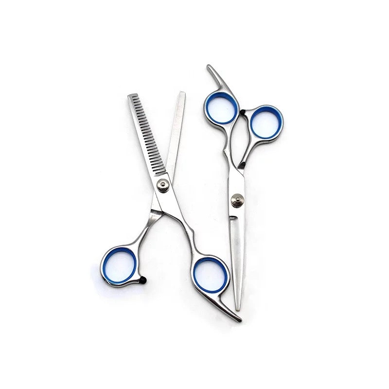 professional 6 inch stainless steel hair cutting scissors set