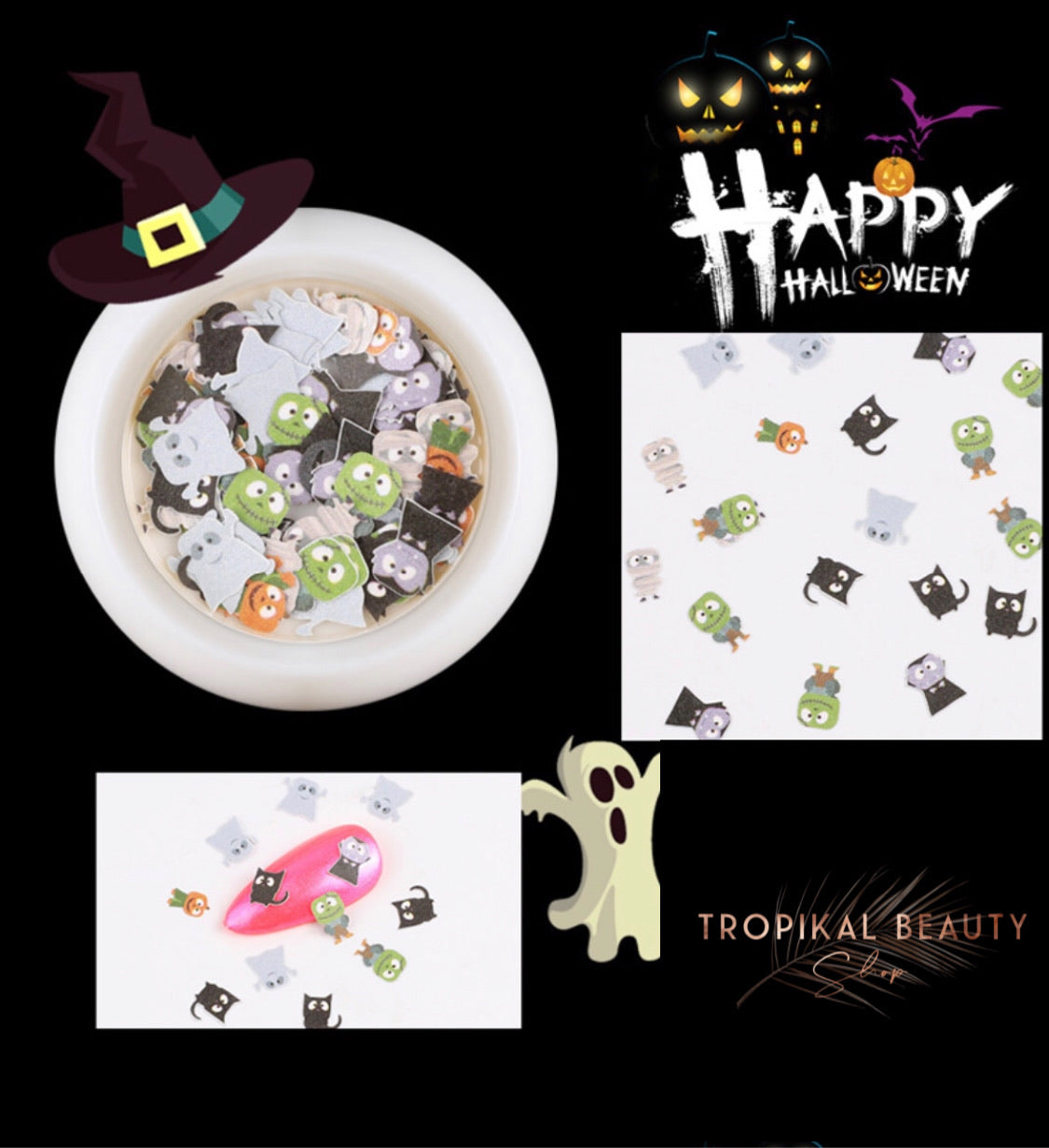 Halloween designs  For Nail Art Decoration