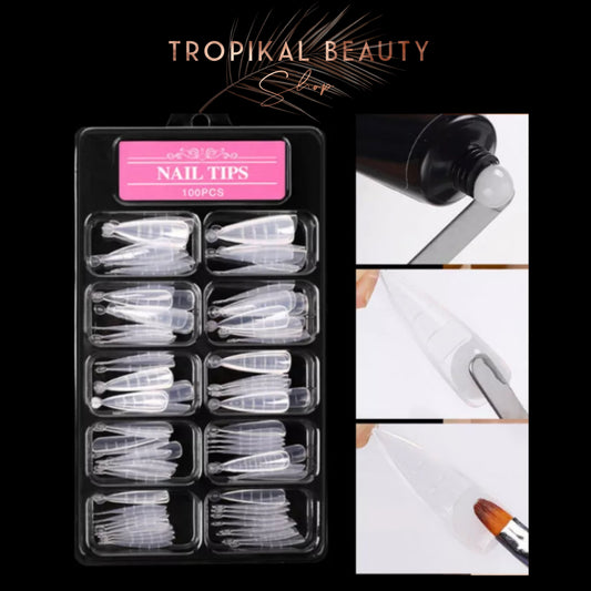 100pcs Nail Tips Extension forms/mold for polygel